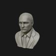 07.jpg 3D Sculpture of Vladimir Putin 3D printable model