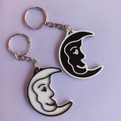 llavero-luna.jpg STL-Datei Schlüsselanhänger Mond kostenlos・Vorlage für den 3D-Druck zum herunterladen