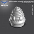 8.png ICE CREAM CONE CLICKER -MFP3D -NO SUPPORT - KEYCHAIN INCLUDED -PRINT IN PLACE - SENSORY TOY-FIDGET