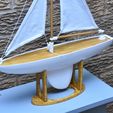 DSC_0660.jpg Small Model Sail Boat / Yacht - 40cm Long Hull