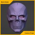 blackmaskFrontbyCassiusProps.jpg Arkham Black Mask 3D prop file