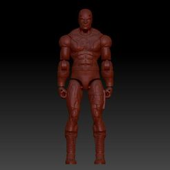daredevil-frente.jpg Файл 3D Полностью шарнирная фигурка Daredevil - Demolidor articulado・Модель для загрузки и 3D печати, 3dheroactionfigure