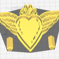 mx2.png STL file Mexican Heart Stamp -2- Mexican heart stamp・3D printer design to download