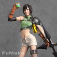 Yuffie21s.jpg (PreSupport) 1/4 Yuffie Kisaragi Standing Posture Final Fantasy VII Remake