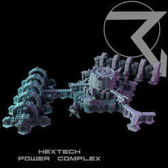 HEXTECH-Power-Complex-Example-A.png Файл 3D HEXTECH - Power Complex - Core Bundle (Battletech Compatible Hex Terrain)・Шаблон для загрузки и 3D-печати