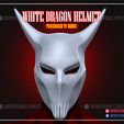 TR LAA FBLA NAA White Dragon Helmet - Peacemaker Tv Series