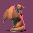 2.jpg 3D Cell Phone Holder - Epic Charizard