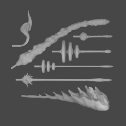 all-effects.png Download STL file Weapon Effects Pack 2 • 3D printer model, TexMakes