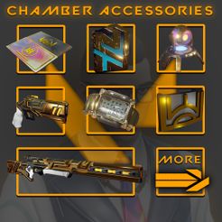 muestra1.jpg STL file CHAMBER ACCESSORIES / VALORANT COSPLAY・3D print object to download
