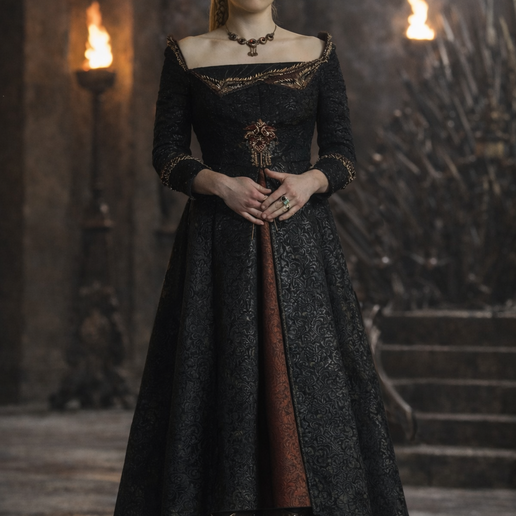 Rhaenyra Targaryen STL – House of the Dragon Queen Statue – High Detail 3D Printable Model for Resin & FDM