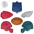 NFL-Todos-FINAL-2023-CP.png NFL Finals LVII  Collection Set - Cookie Cutter - Fondant - Polymer Clay