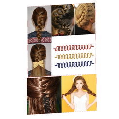 Female braid hair 04 v5-00.png hair braid hair styling roller hair accessories for girl headdress weaving tool 3d print cnc