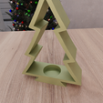 untitled2.png 3D Christmas Tree Tea Light Holder Decor with 3D Stl File & Christmas Decor, 3D Printed Decor, Room Decor, Christmas Gift, 3D Printing