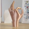 pic2.jpg Realistic Female OK Hand Gesture Ring Item Holder Statue