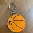 Llavero-pelota-basquet-bicolor-Stl-2.jpeg Bicolor basketball keychain / Keychain basketball