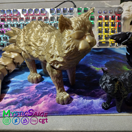 Pirate-Cat-3.png Flexy Pirate Cat - Articulated Flexi Cat