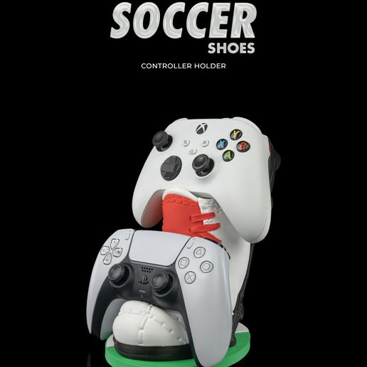 ⚽ Soccer Shoes Controller Holder・ 3D File for 3D printing・Cults