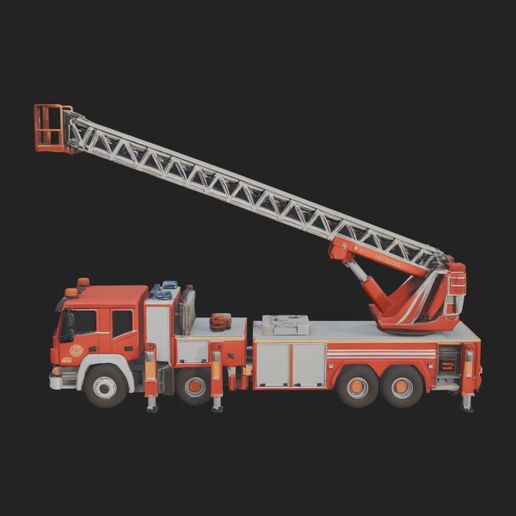 Fire Engine Model Design 12 - 3D Print Model
