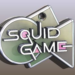 5.jpg Fichier STL Porte-clés pour jeu de calamars [GRATUIT]・Design pour imprimante 3D à télécharger