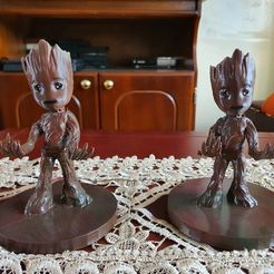 20200803_105359.jpg STL file Baby Groot Cell Phone Holder・3D printing idea to download