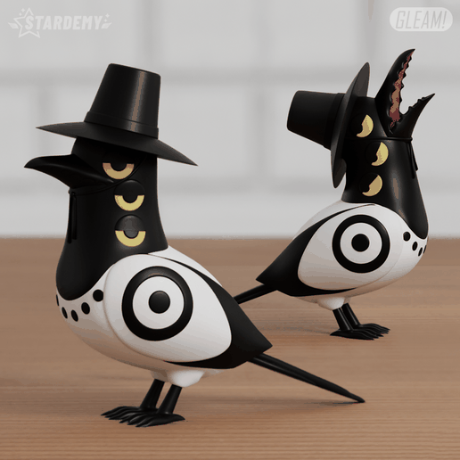 🐦 Magpie Bird Kpop Demon Hunters 2 Models Fanart・ 3D File for 3D