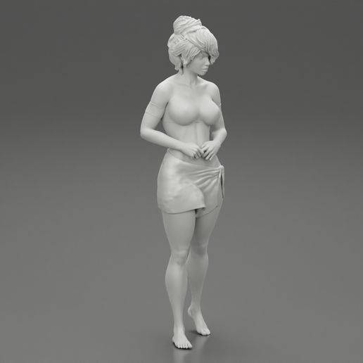 Girl-07.jpg 3D file Sexy Bikini Girl on a Beach 3D Print Model・3D printer model to download, 3DGeshaft