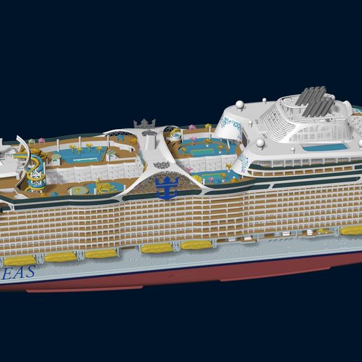 1.jpg UTOPIA OF THE SEAS Royal Caribbean cruise ship print ready model