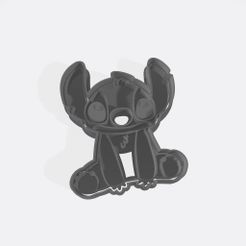Stich.jpg STL file Stitch - Cookie Cutter・3D printer design to download