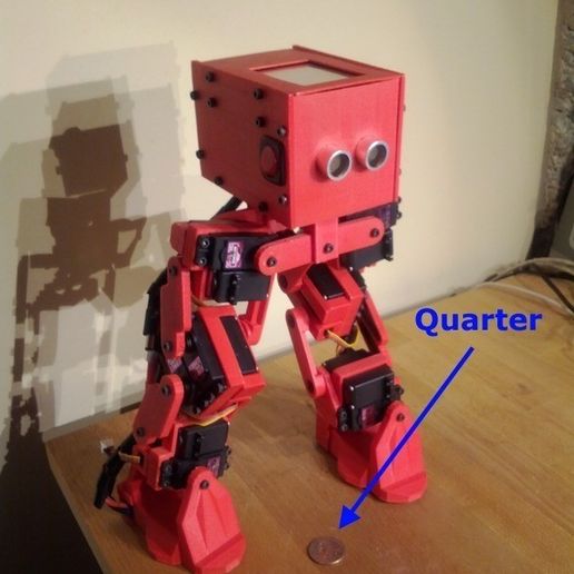 ROFI_quarter_display_large.jpg Download free STL file ROFI bipedal robot • 3D printable design, enzordplst