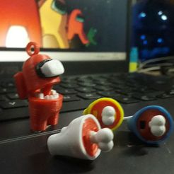 Impos3.jpg Archivo 3D Entre nosotros (Impostor) - Llavero・Modelo imprimible en 3D para descargar