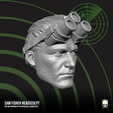 5.png Sam Fisher Fan Art Head 3D printable File