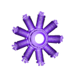 Crankcase_rear_-_Medium.stl Clerget 9B rotary aero engine