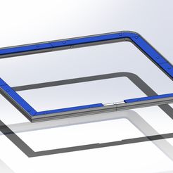 3d_model_all.jpg Bambu Lab X1 glass riser with LED strip guiding