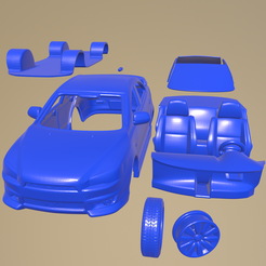 f22_005.png STL file Mitsubishi Lancer Sedan 2009 PRINTABLE CAR IN SEPARATE PARTS・3D printing model to download