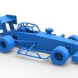 150.jpg Supermodified front engine Winged race car V4 Scale 1:25