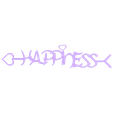 happiness 2.stl "Happiness" arrows "hearts" and "happiness"