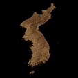 2.png Topographic Map of Korea – 3D Terrain