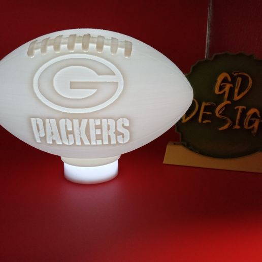 Green Bay Packers 3D NFL FOOTBALL TEALIGHT