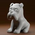 Render-Puppy-dog-01-moad-ok.jpg Boxer Puppy Dog - Sitting Puppy Figure