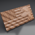 3423.png USA Wavy Flag - CNC Files For Wood, 3D STL Model