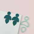 dangler.png 3pieces dangle polymer clay cutter set - Polymer clay tools - 3d printed polymer clay cutters