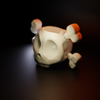 9.png Flowerpot / Flowerpot / stylized skull