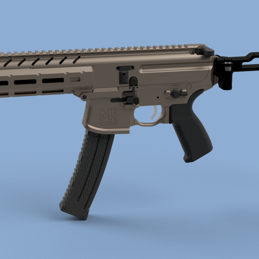 Скачать файл STL Airsoft SMG body kit (MPX inspired) MIASMG1 • Модель