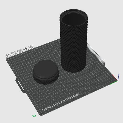 🛰 Roller with canister space・ 3MF File for 3D printing・Cults