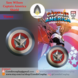 SamWilsonCAShield1.png Sam Wilson Captain America Shield 3d digital / The Falcon Captain America shield