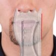 stencil template for beard - 03 v18-02-05.jpg STL file Adjustable Rotating Men Beard Shape Styling Template Comb All-In-One Beard Stencil sc-03 3d print cnc・3D printer model to download