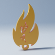 bailarina.png Key ring