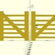 Gates.png 28mm 'Industrial' Wooden Fence and Gate