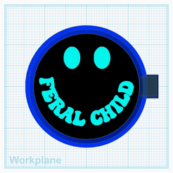 Feral-child-smiley.png STL file Feral child smiley・3D printing idea to download