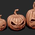 ZBrush-Document.jpg 3D Printable Halloween Special Pumpkin Family model
